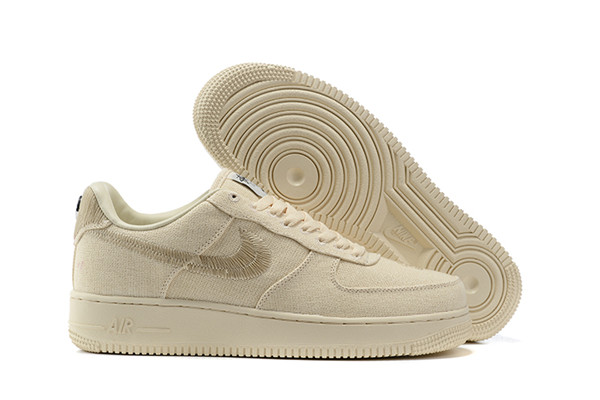 Women's Air Force 1 Low Top Cream Shoes 070